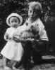 McArthur, Lloyd with Adrene McArthur and a lamb McArthur, Lloyd with Adrene McArthur and a lamb